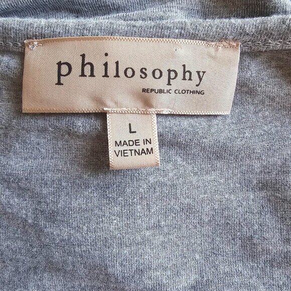 Grey Braided Lattice Collar Tank Top - Picture 5 of 6